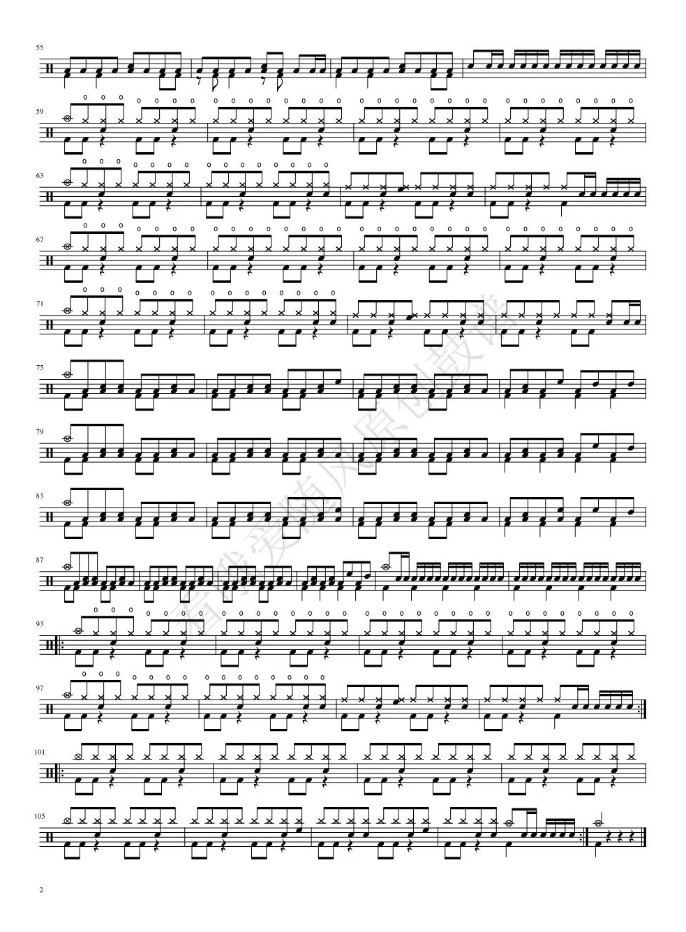 艾薇儿《I Can Do Better》鼓谱 - 架子鼓谱第2张